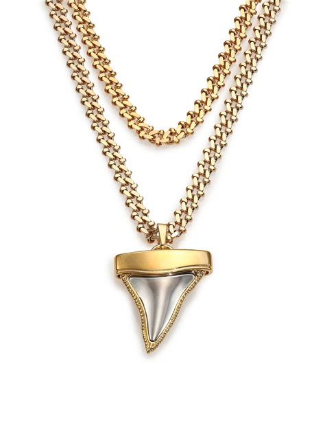 givenchy lock necklace|givenchy shark tooth necklace.